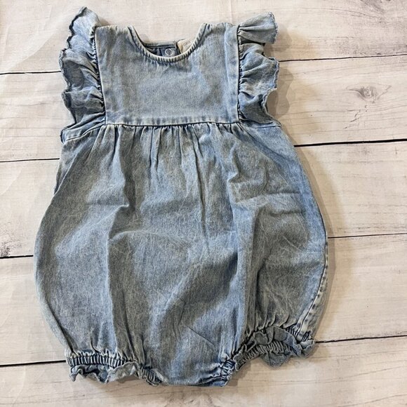 Louis Louise Paris Denim Romper - Picture 2 of 6